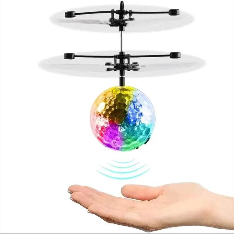 Infrared Gesture-Controlled LED Crystal Flying Ball - USB Rechargeable Toy - ToylandEU