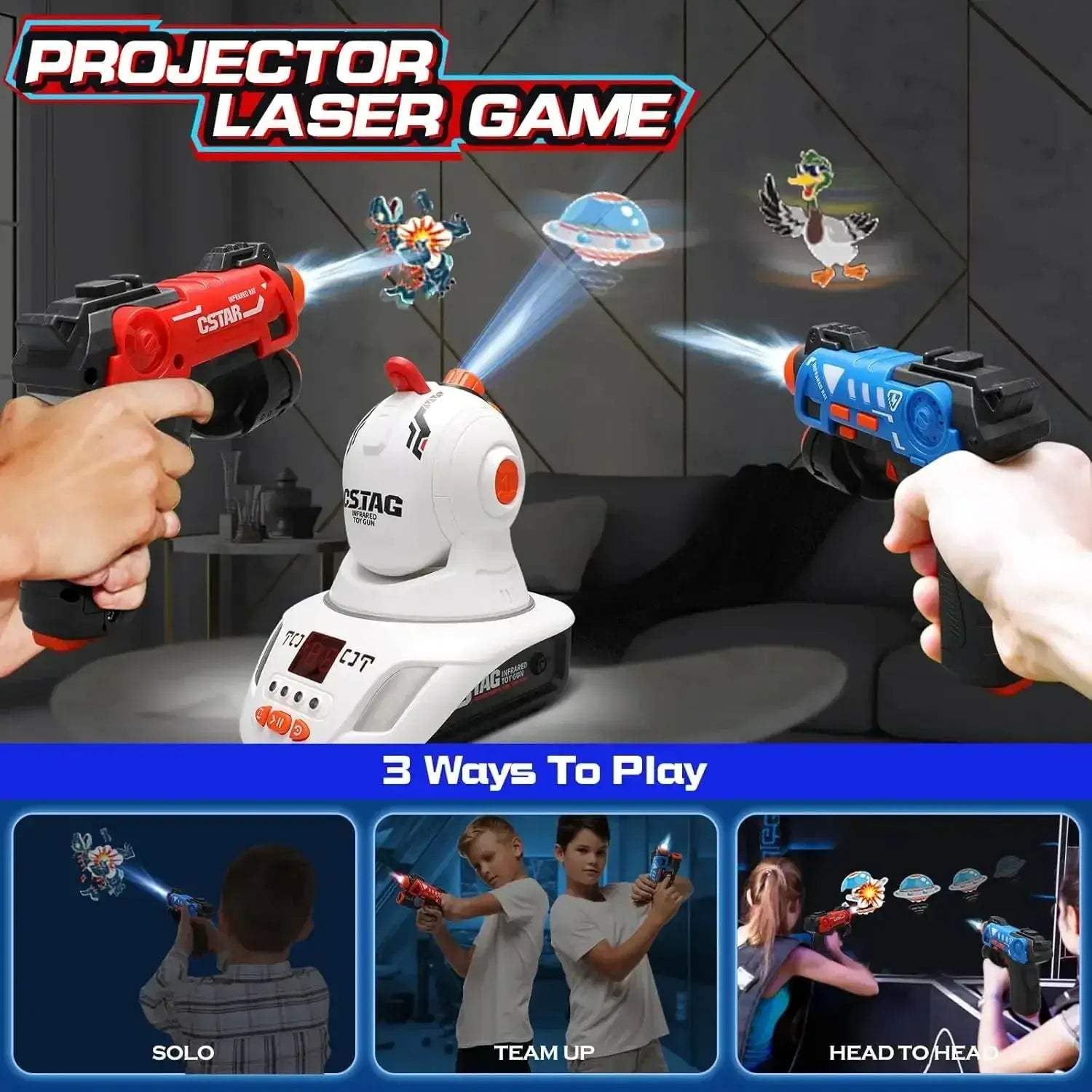 Infrared Laser Tag Duck Hunt Arcade Game For Kids Indoor - ToylandEU