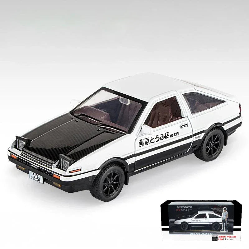 Initial D Toyota AE86 1:30 Scale Diecast Metal Model Car With Sound And Light - ToylandEU