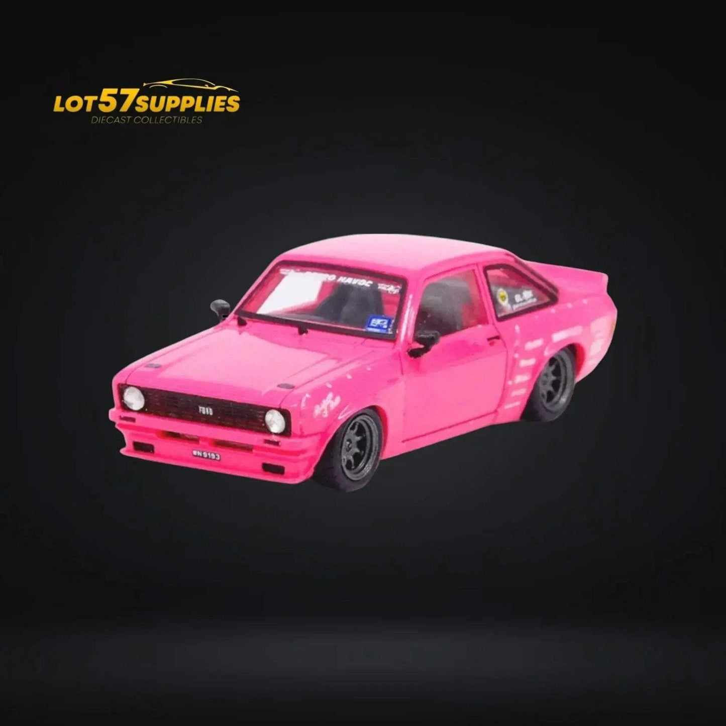 Inno64 Ford Escort MK2 Pandem "Emotion" Retro Havoc Pink 1:64 IN64R-MK2P-ERH - ToylandEU