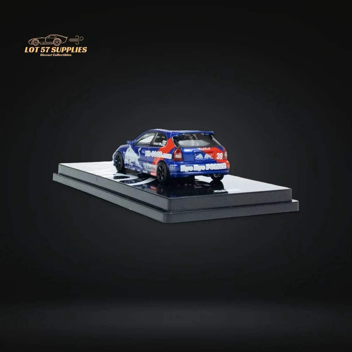 Inno64 Honda Civic Type-R EK9 #39 NO GOOD RACING Red Bull Livery 1:64 IN64-EK9-JDM16 - ToylandEU