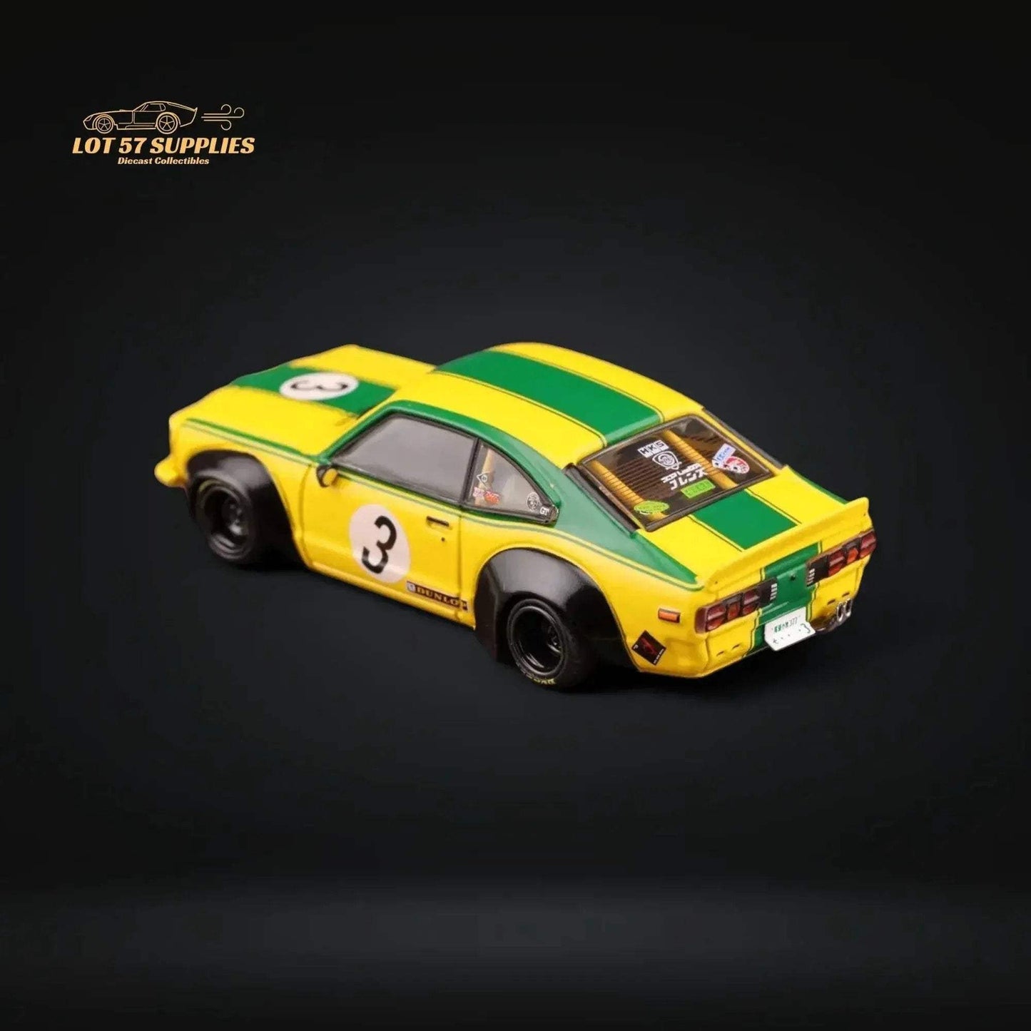 Inno64 Mazda RX-3 Savanna LBWK Yellow Green #3 1:64 IN64-LBWKRX3-01 - ToylandEU