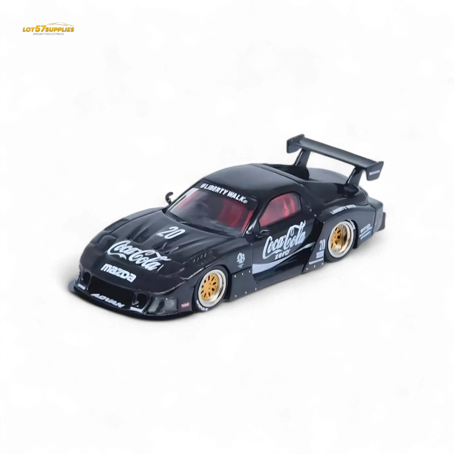 Inno64 Mazda RX-7 LBWK in Black 1:64 IN64-LBWK-RX7-01 - ToylandEU