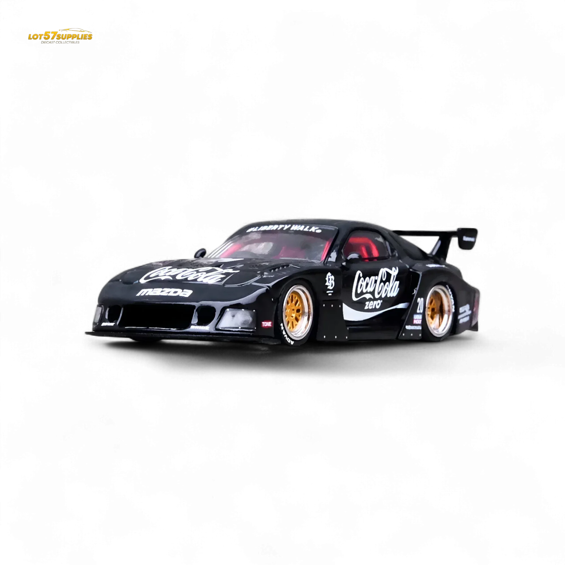 Inno64 Mazda RX-7 LBWK in Black 1:64 IN64-LBWK-RX7-01 - ToylandEU