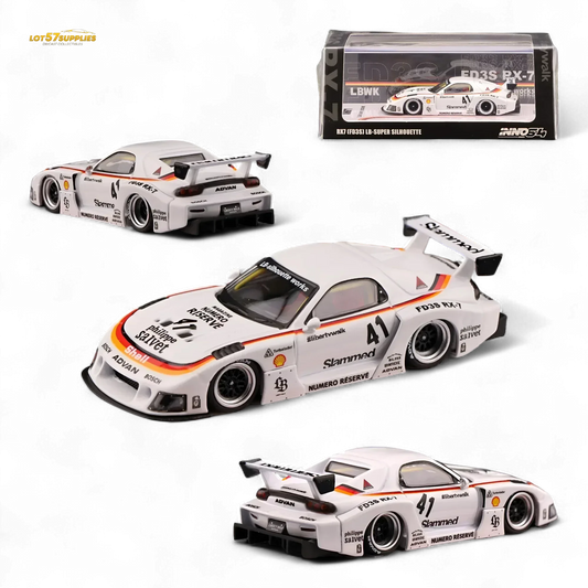  Inno64 Mazda RX-7 LBWK White 1:64 -  ToylandEU™