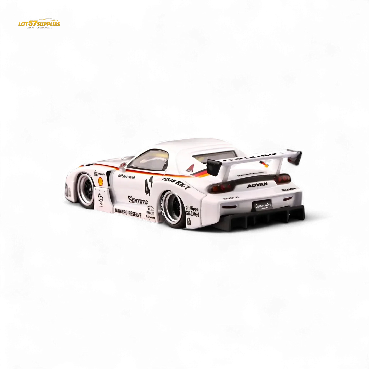 Inno64 Mazda RX-7 LBWK in White 1:64 IN64-LBWK-RX7-02 - ToylandEU