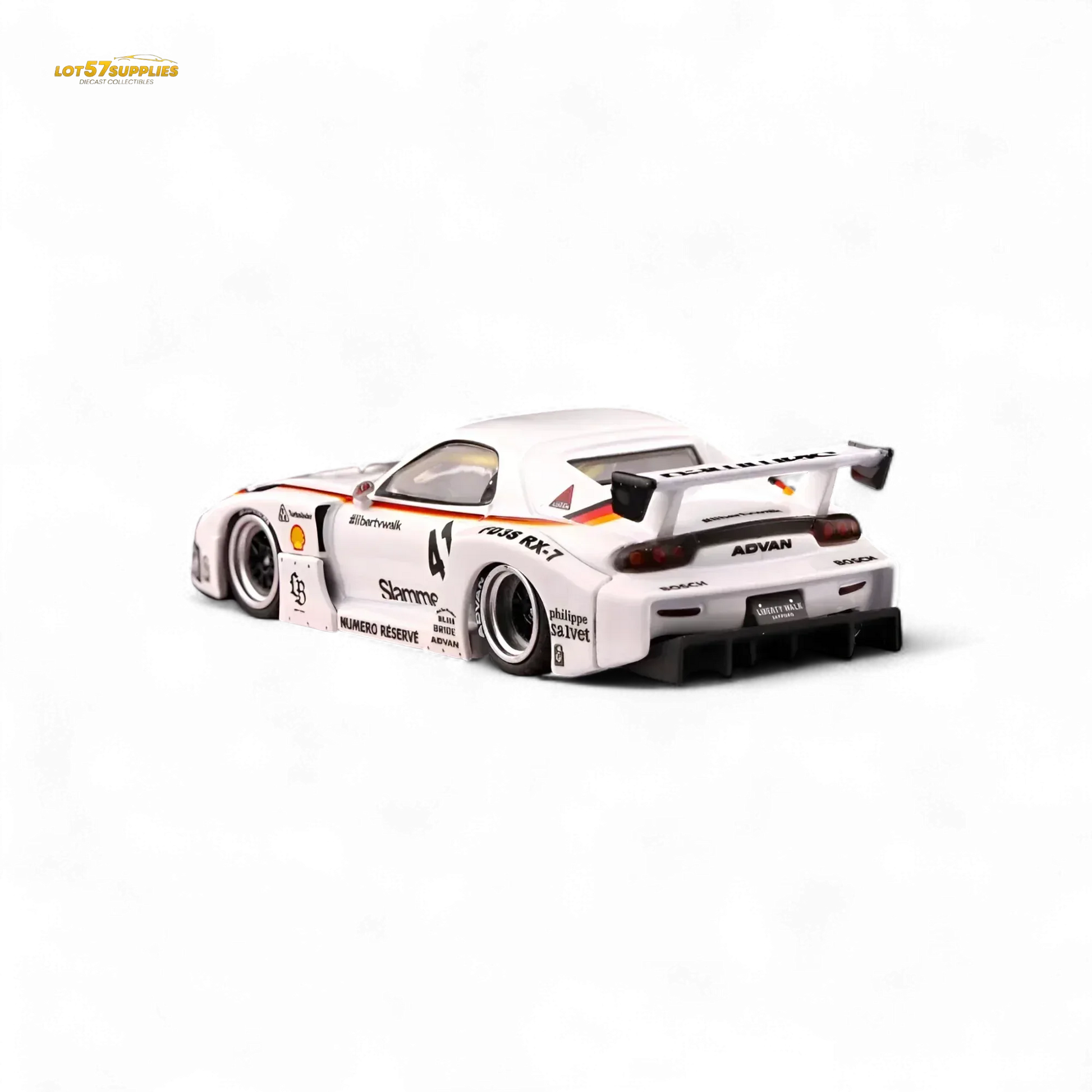 Inno64 Mazda RX-7 LBWK in White 1:64 IN64-LBWK-RX7-02 - ToylandEU