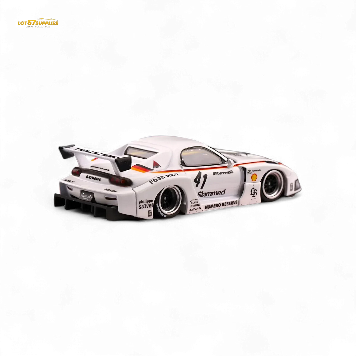 Inno64 Mazda RX-7 LBWK in White 1:64 IN64-LBWK-RX7-02 - ToylandEU