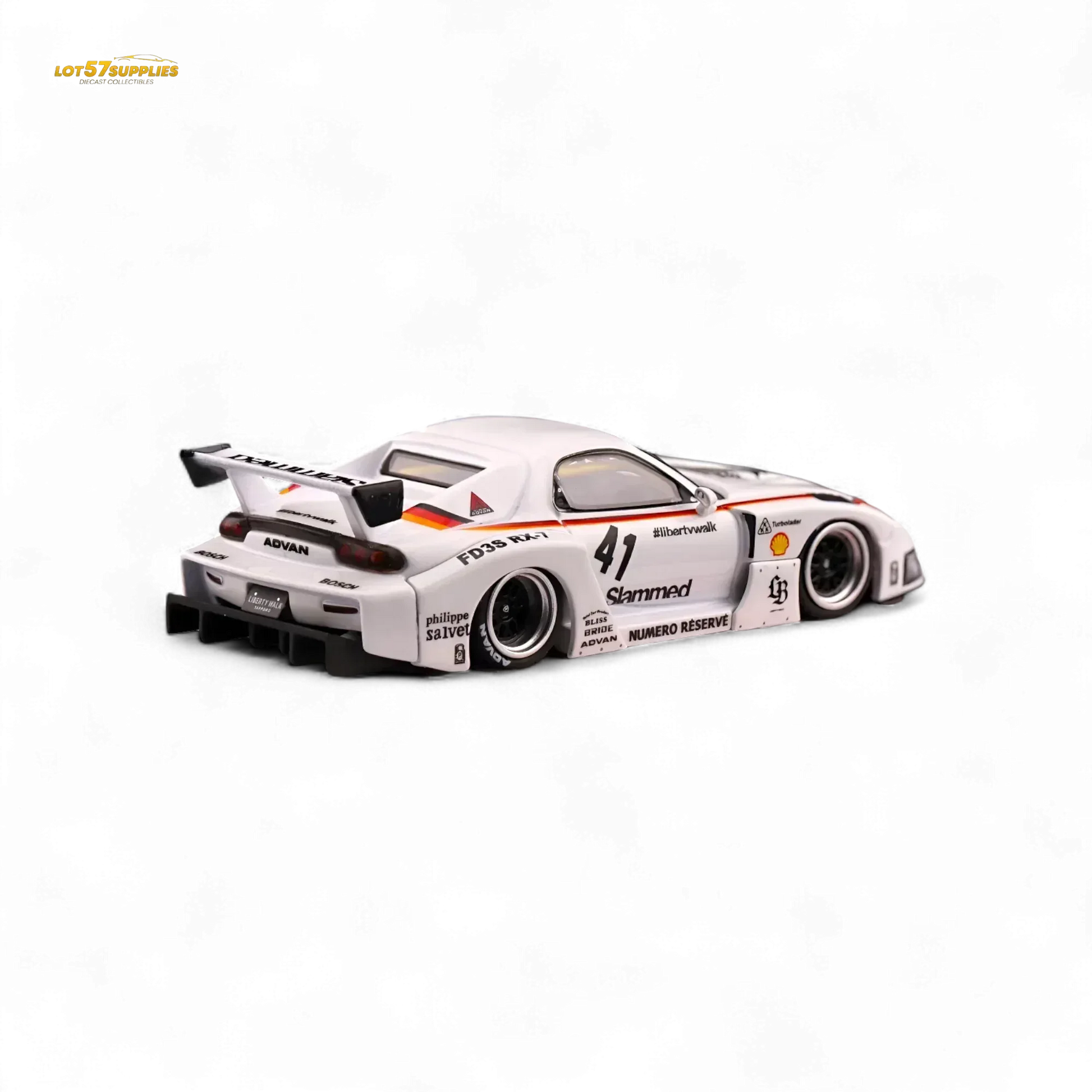 Inno64 Mazda RX-7 LBWK in White 1:64 IN64-LBWK-RX7-02 - ToylandEU