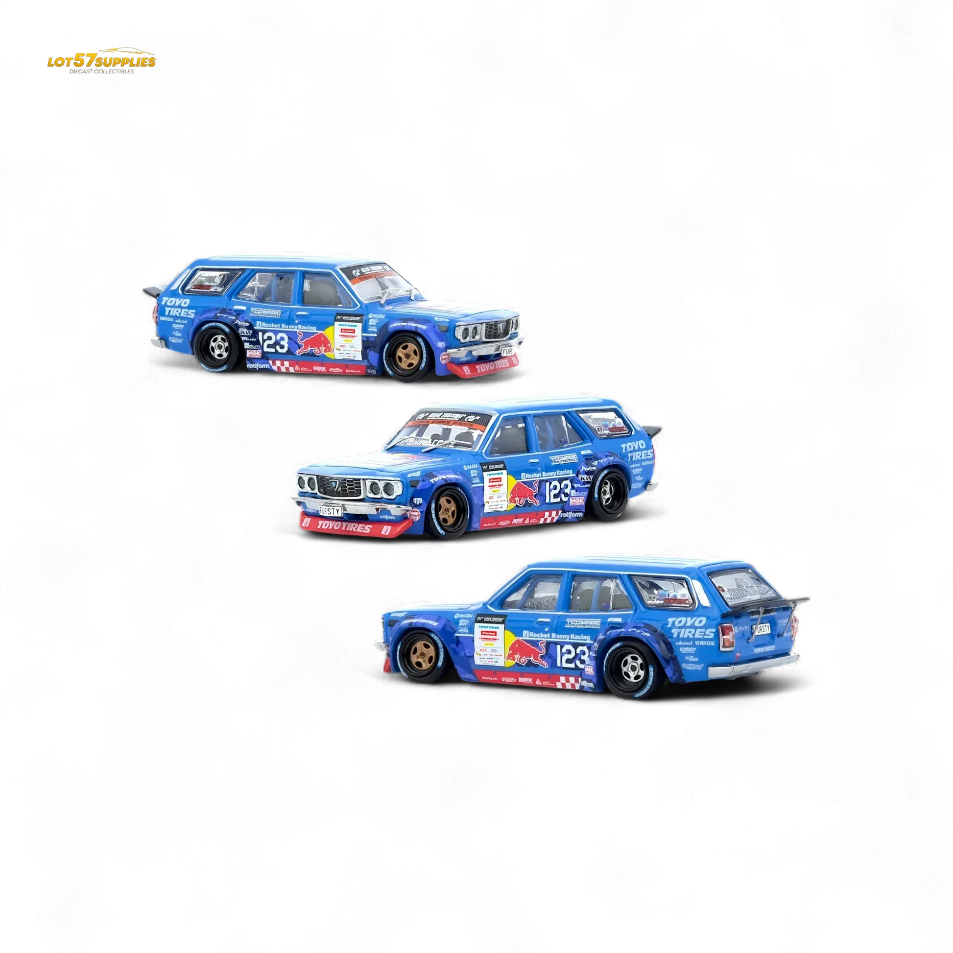 Inno64 MAD MIKE 1976 MAZDA RX3 Station Wagon D1GP Series 2024 1:64 - ToylandEU