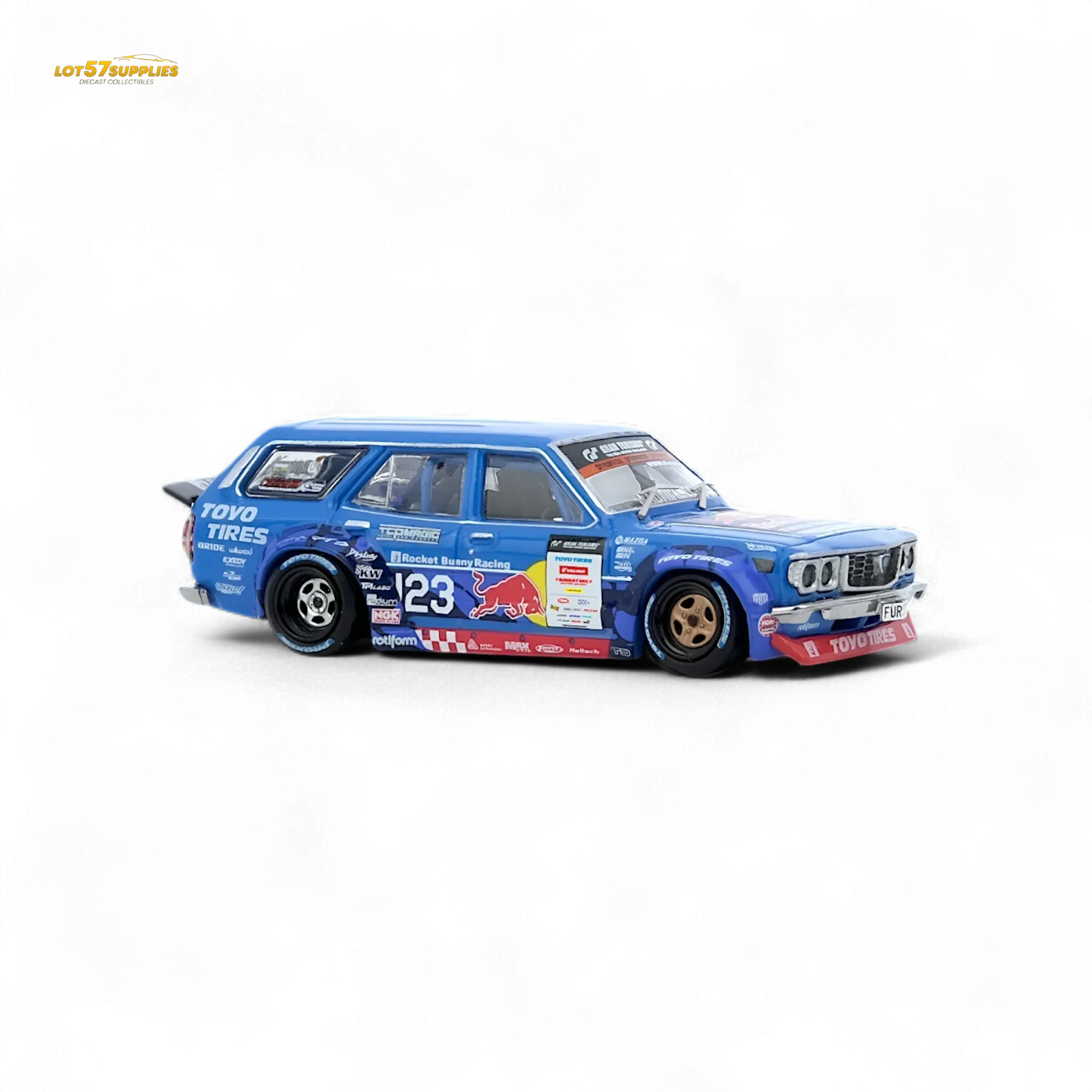 Inno64 MAD MIKE 1976 MAZDA RX3 Station Wagon D1GP Series 2024 1:64 - ToylandEU