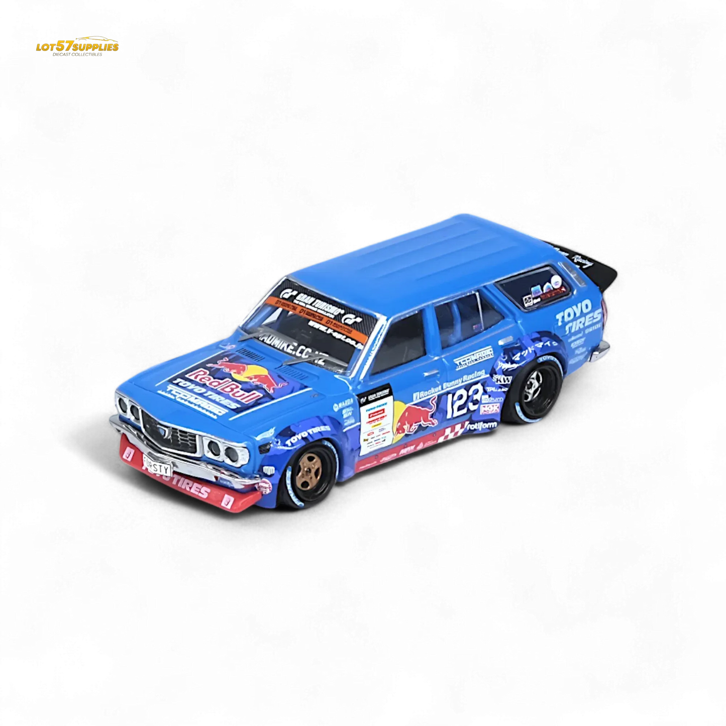 Inno64 MAD MIKE 1976 MAZDA RX3 Station Wagon D1GP Series 2024 1:64 - ToylandEU