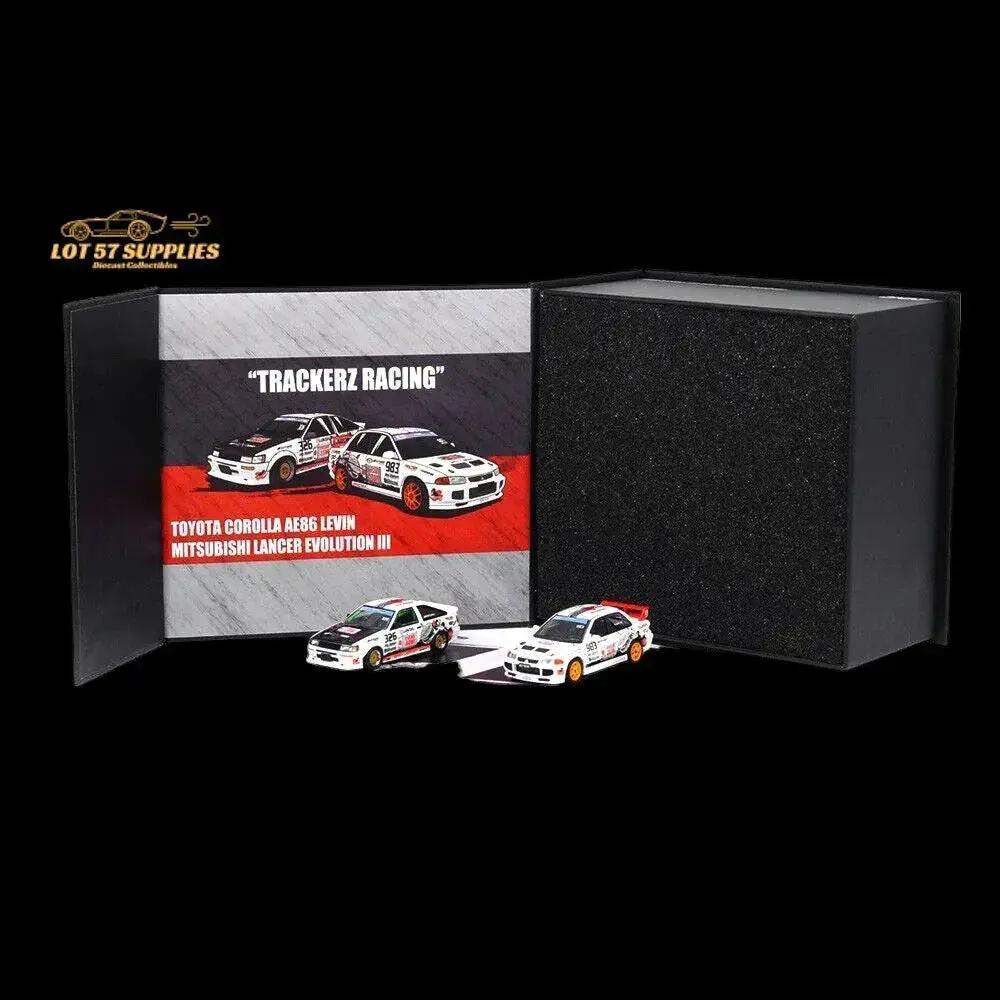 Inno64 Mitsubishi Lancer Evo III & Toyota AE86 "Trackerz Racing" Malaysia Exclusive 1:64 IN64-TRACKERZ-BOXSET - ToylandEU