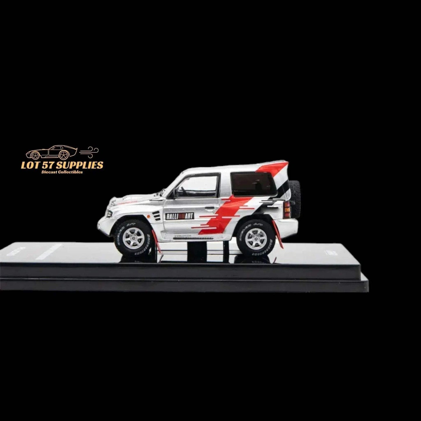 Inno64 Mitsubishi Pajero Evolution "RALLIART" in Silver 1:64 IN64-EVOP-RAWSIL - ToylandEU