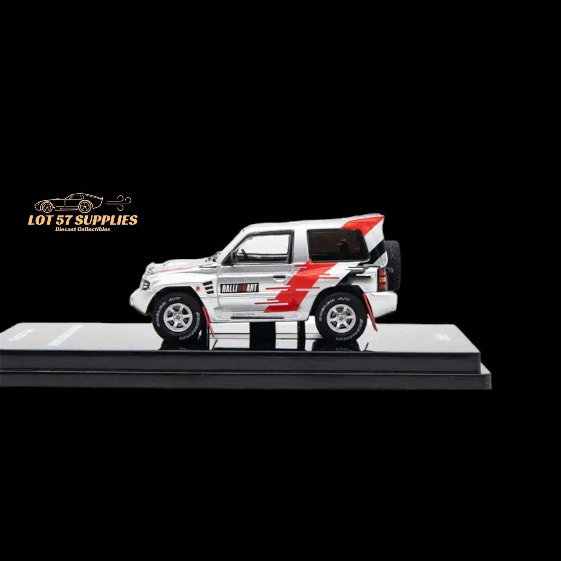 Inno64 Mitsubishi Pajero Evolution "RALLIART" in Silver 1:64 IN64-EVOP-RAWSIL - ToylandEU
