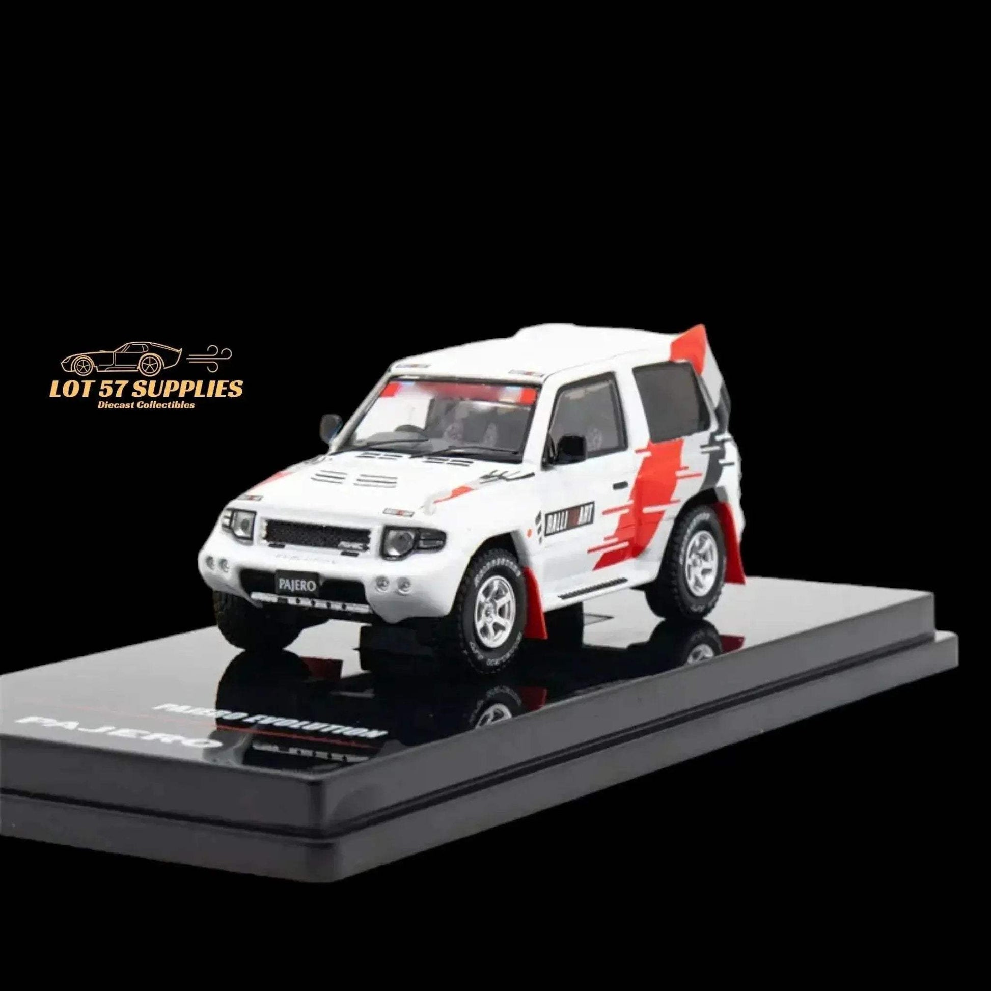 Inno64 Mitsubishi Pajero Evolution "RALLIART" in White 1:64 IN64-EVOP-RAWHI - ToylandEU