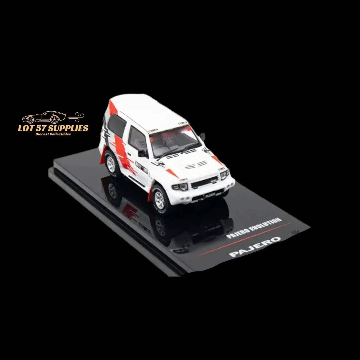Inno64 Mitsubishi Pajero Evolution "RALLIART" in White 1:64 IN64-EVOP-RAWHI - ToylandEU