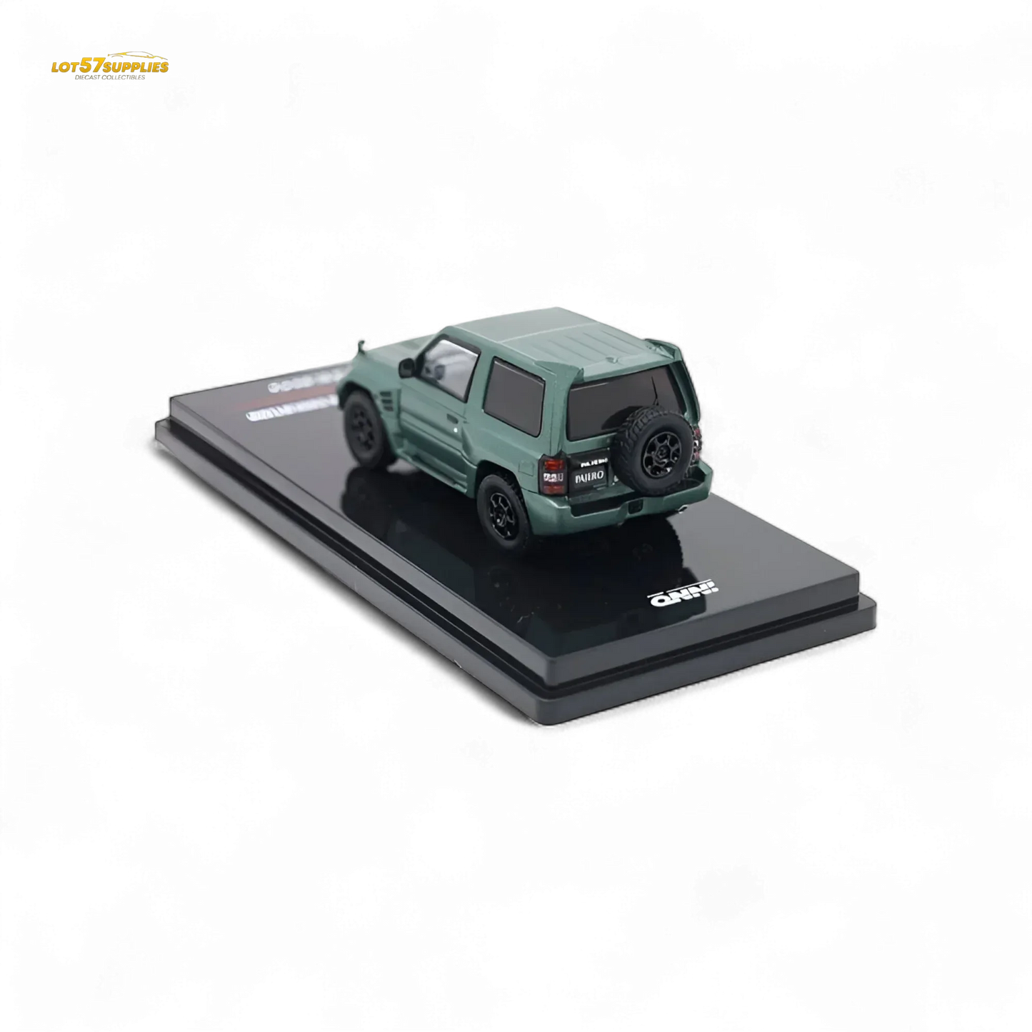 Inno64 Mitsubishi Pajero Evolution Satin Green Diecast Model - ToylandEU