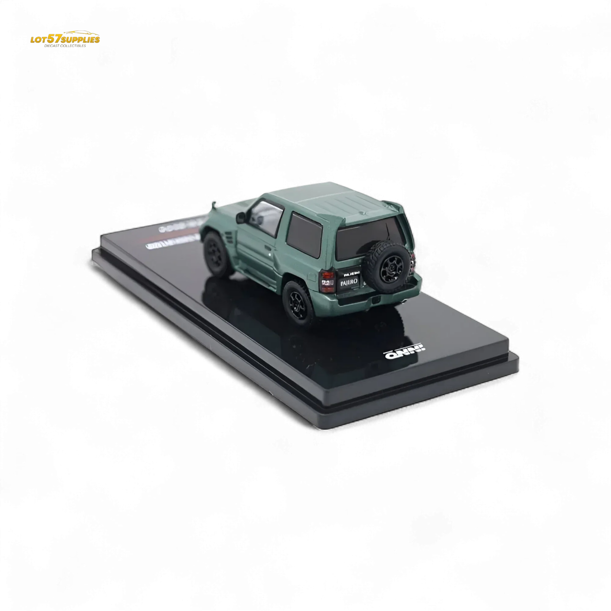 Inno64 Mitsubishi Pajero Evolution Satin Green Diecast Model - ToylandEU