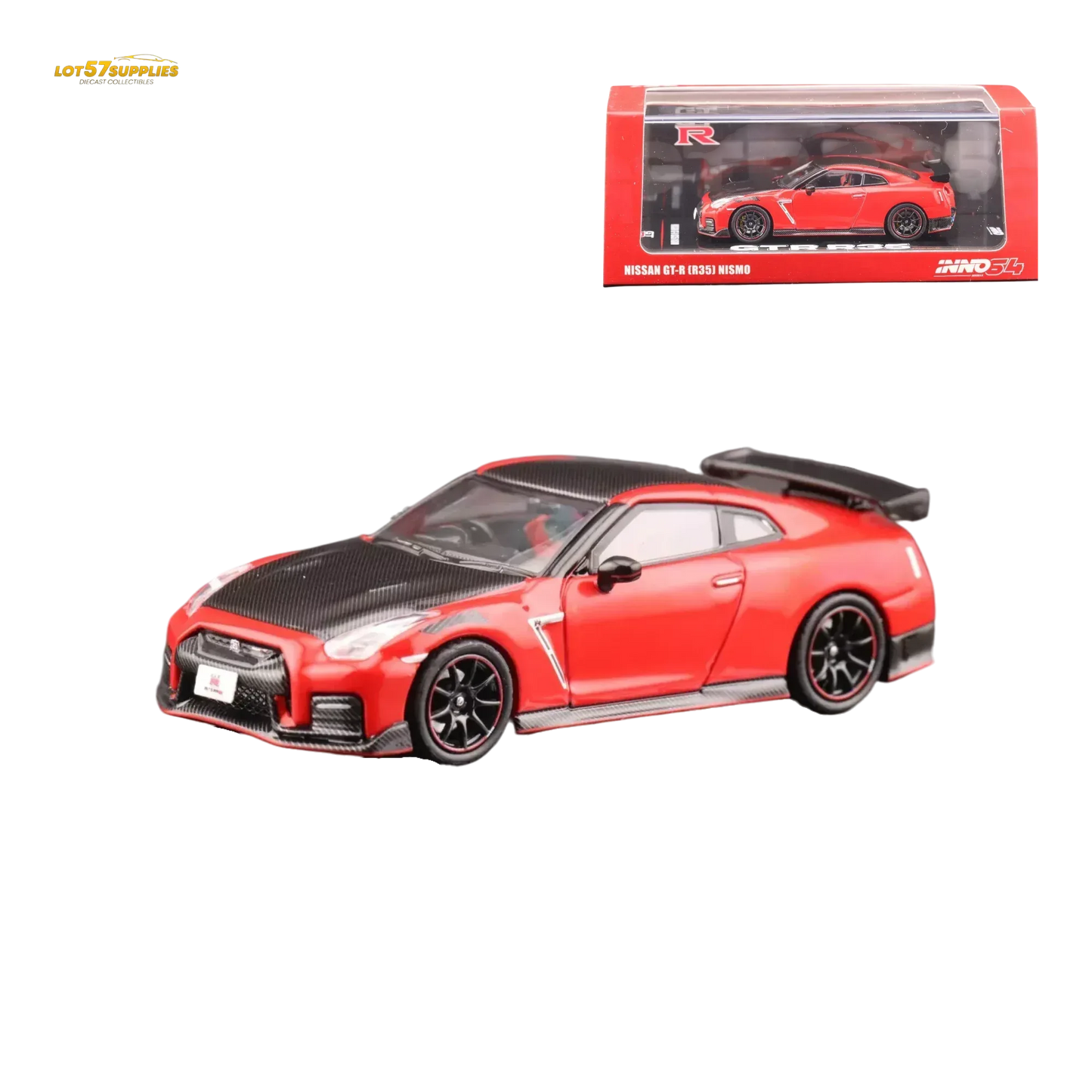Inno64 NISSAN GT-R (R35) NISMO Red 1:64 - ToylandEU