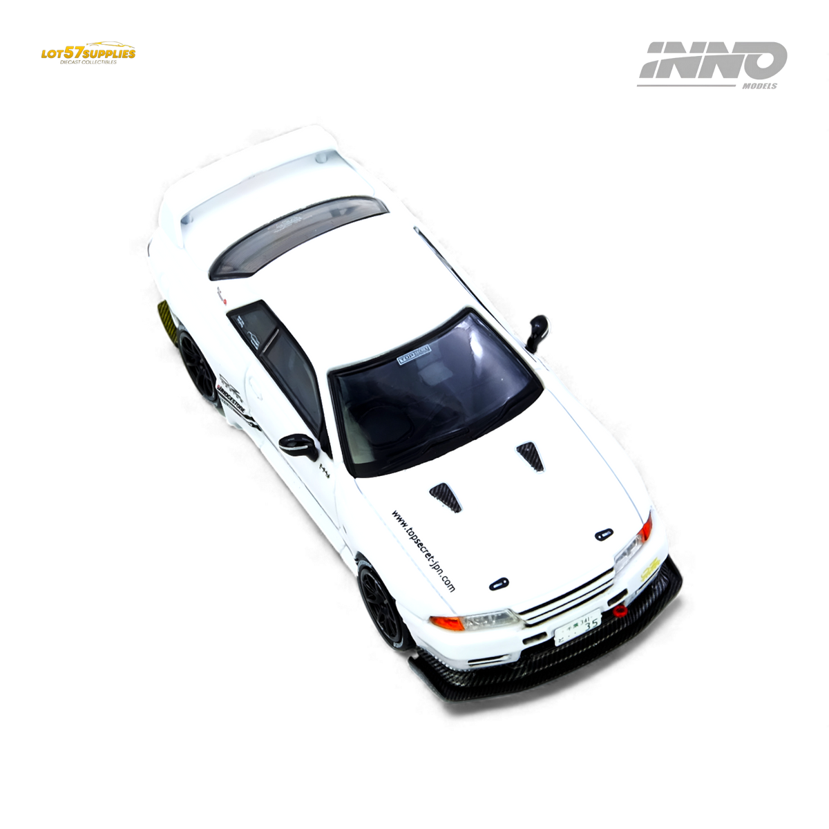 Inno64 Nissan GT-R | White 1:64 Scale | Toylandeu™