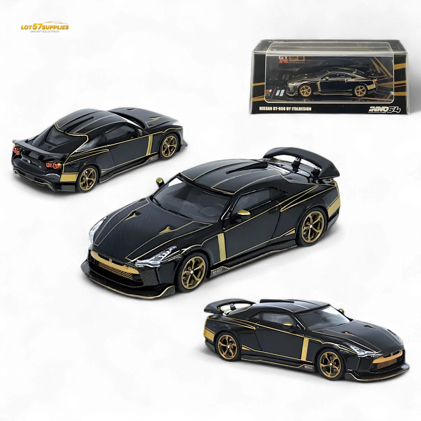 Inno64 NISSAN GT-R50 By ITALDESIGN Black 1:64 - ToylandEU