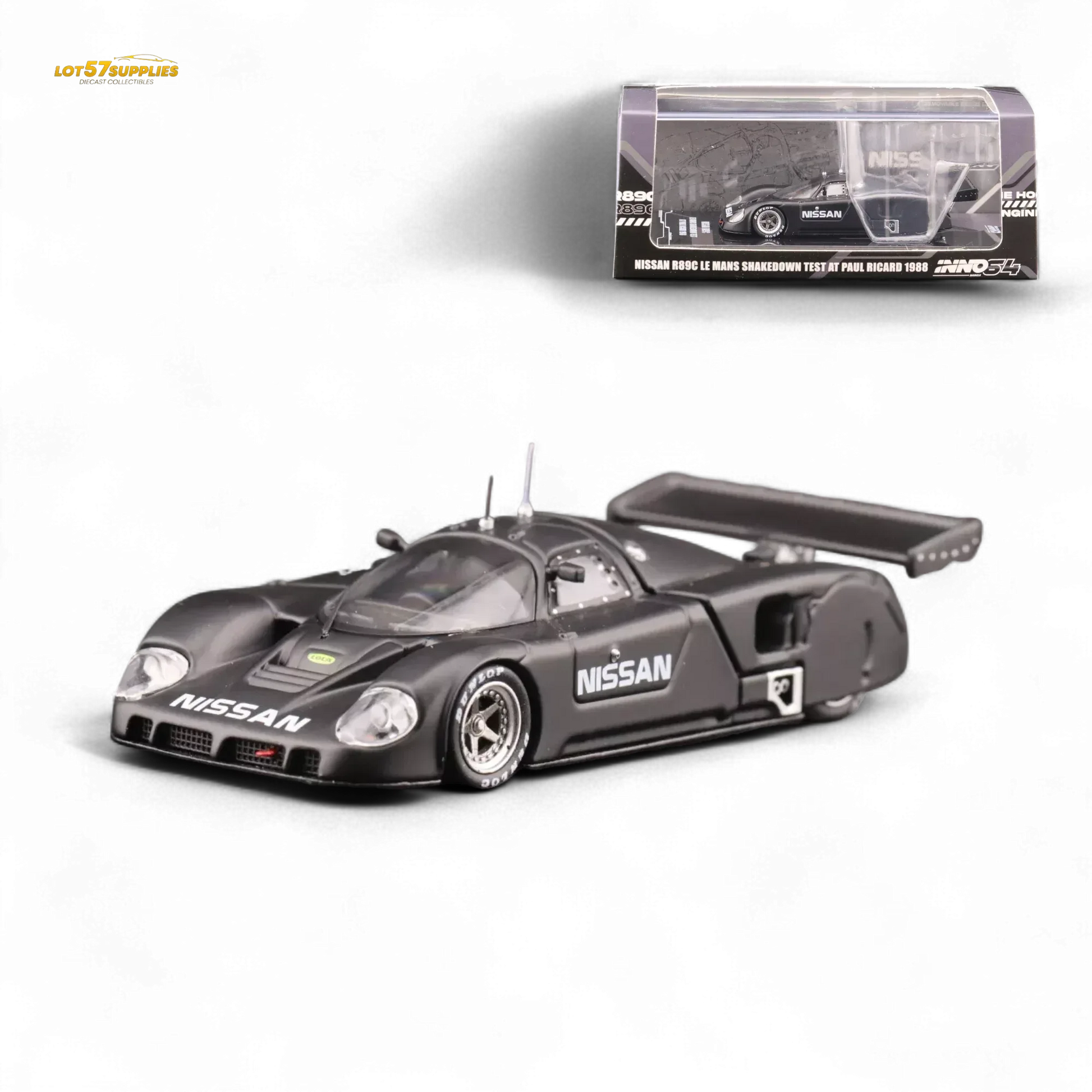 Inno64 NISSAN R89C LE MANS SHAKEDOWN TEST AT PAUL RICARD 1988 1:64 - ToylandEU