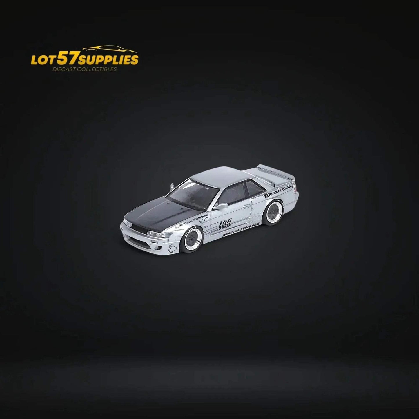 Inno64 Nissan Silvia S13 (V1) Pandem Rocket Bunny in Silver 1:64 - ToylandEU