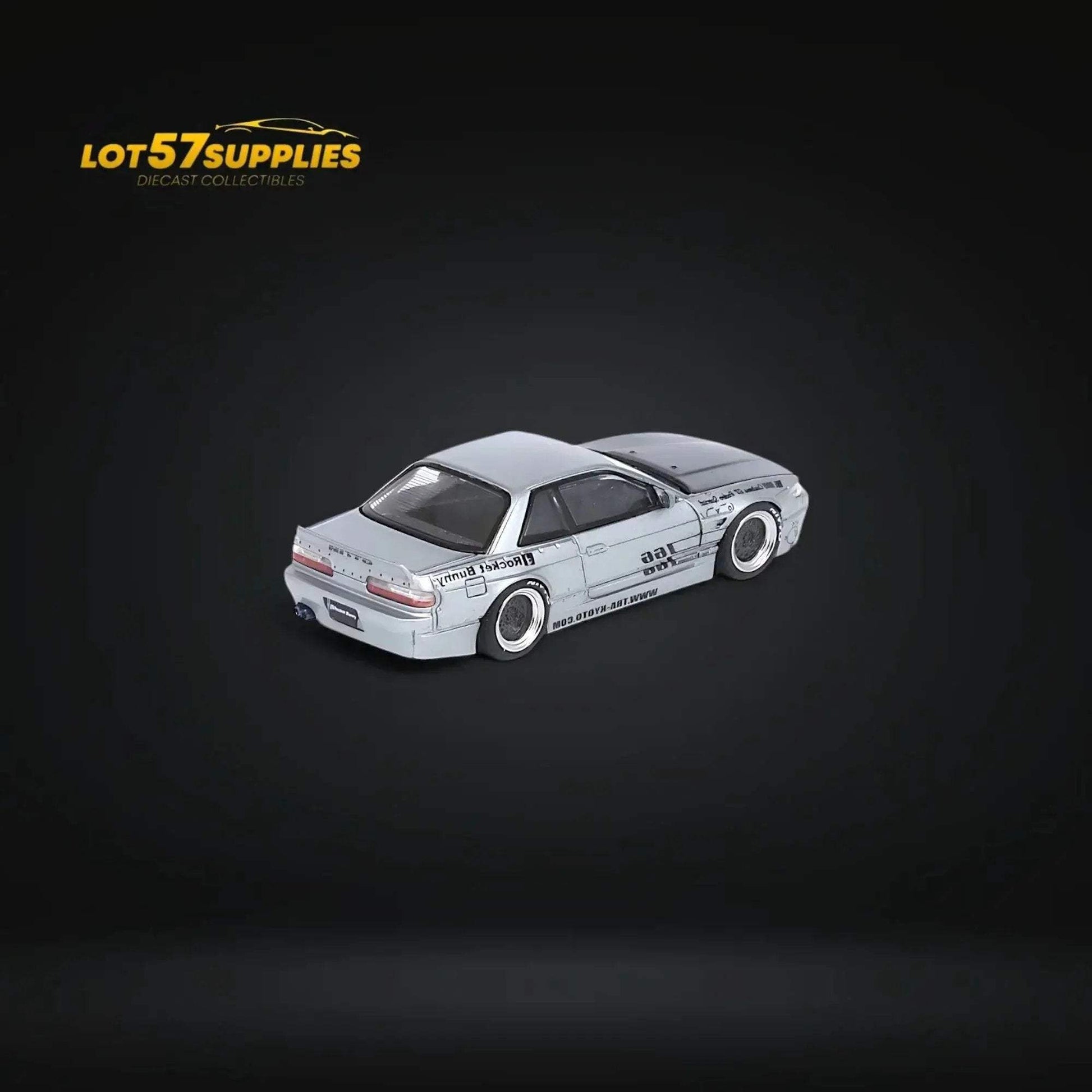 Inno64 Nissan Silvia S13 (V1) Pandem Rocket Bunny in Silver 1:64 - ToylandEU