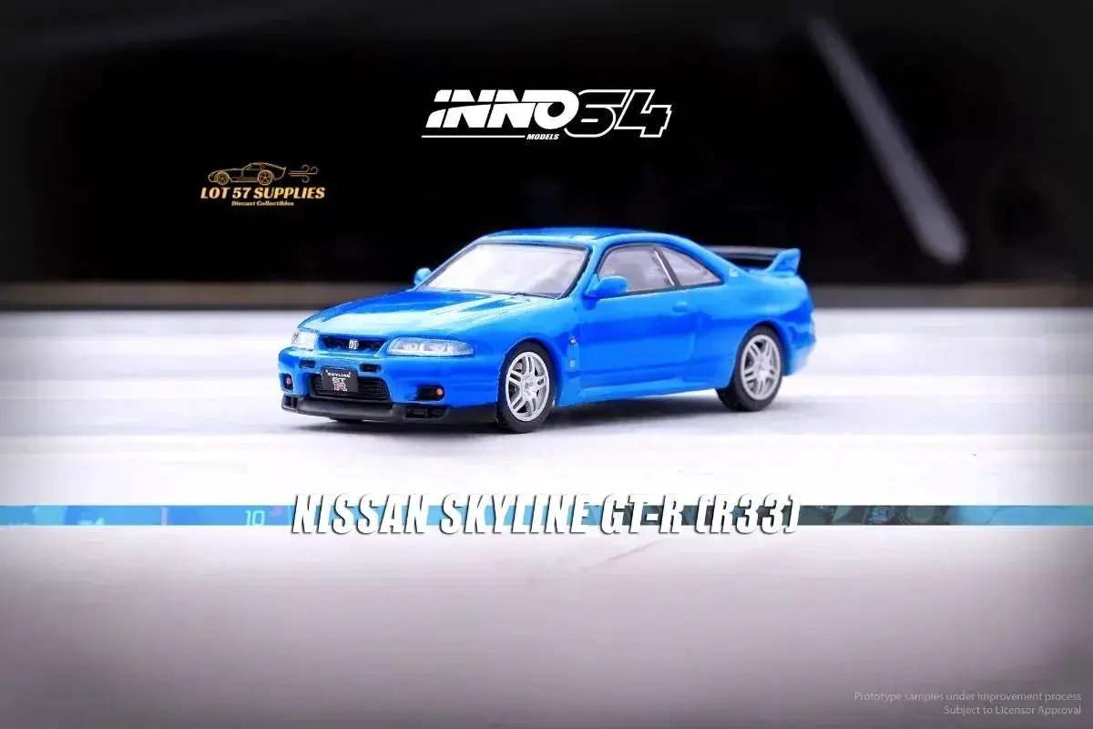 Inno64 Nissan Skyline GT-R (R33) in Blue 1:64 - ToylandEU