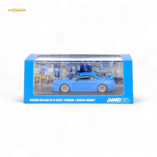  Inno64 Nissan Skyline GT-R R33 Pandem Rocket Bunny Blue 1:64 -  ToylandEU™