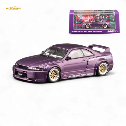  Nissan Skyline GT-R R33 Diecast 1to64 Purple Inno64 -  ToylandEU™