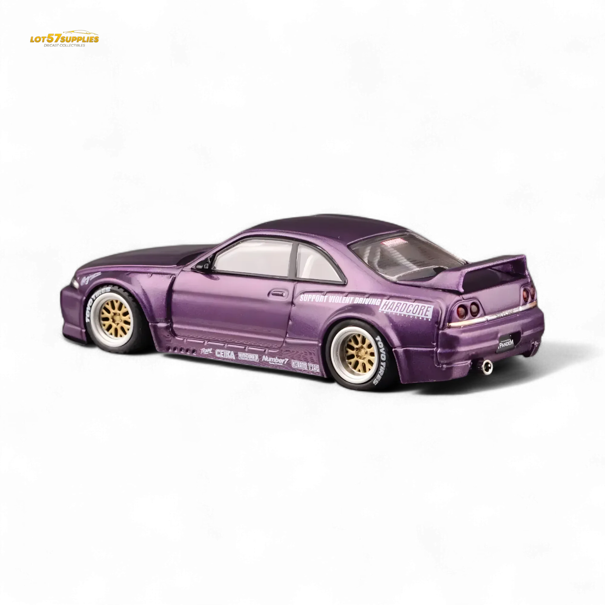 Inno64 NISSAN SKYLINE GT-R (R33) "PANDEM ROCKET BUNNY" Purple 1:64 - ToylandEU