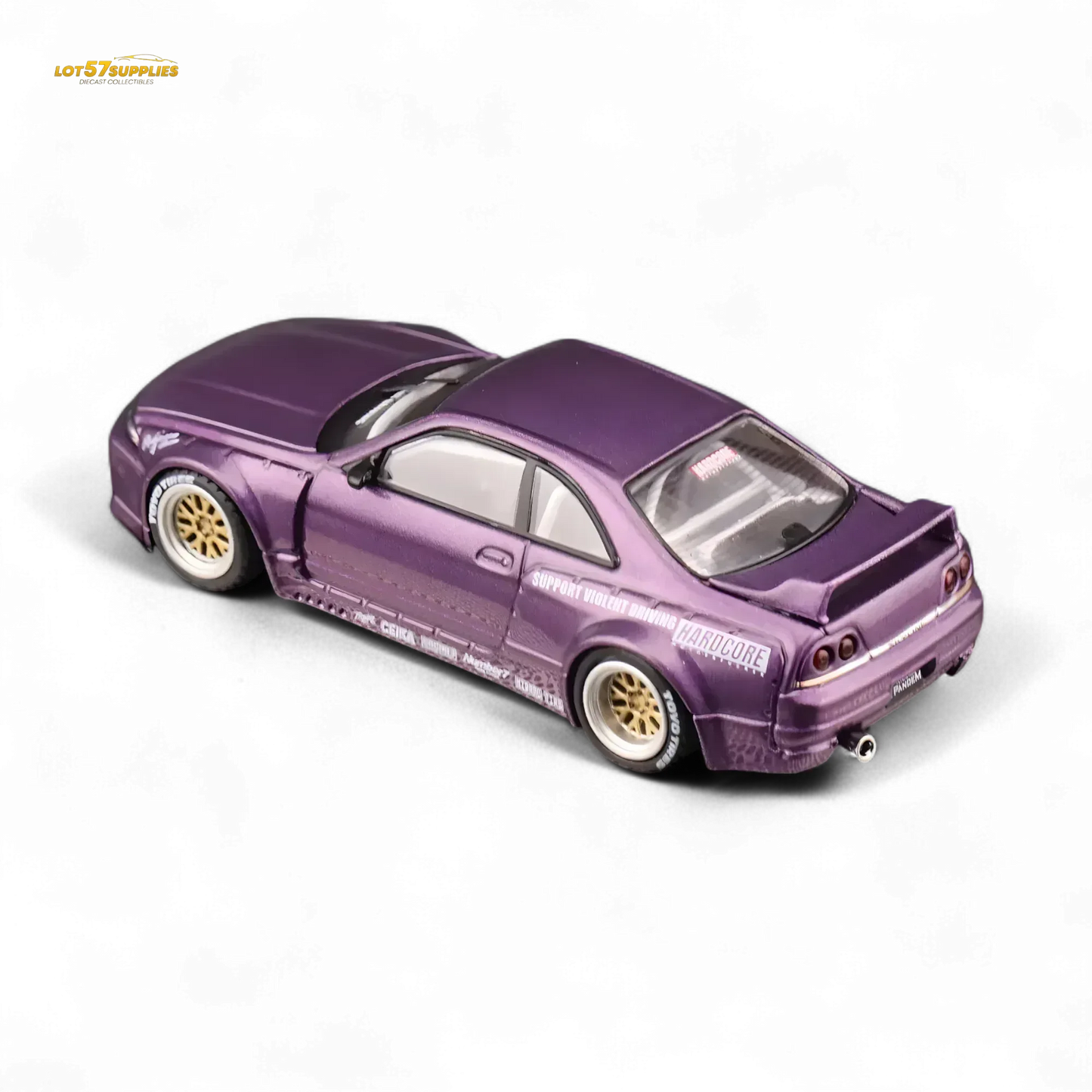 Inno64 NISSAN SKYLINE GT-R (R33) "PANDEM ROCKET BUNNY" Purple 1:64 - ToylandEU