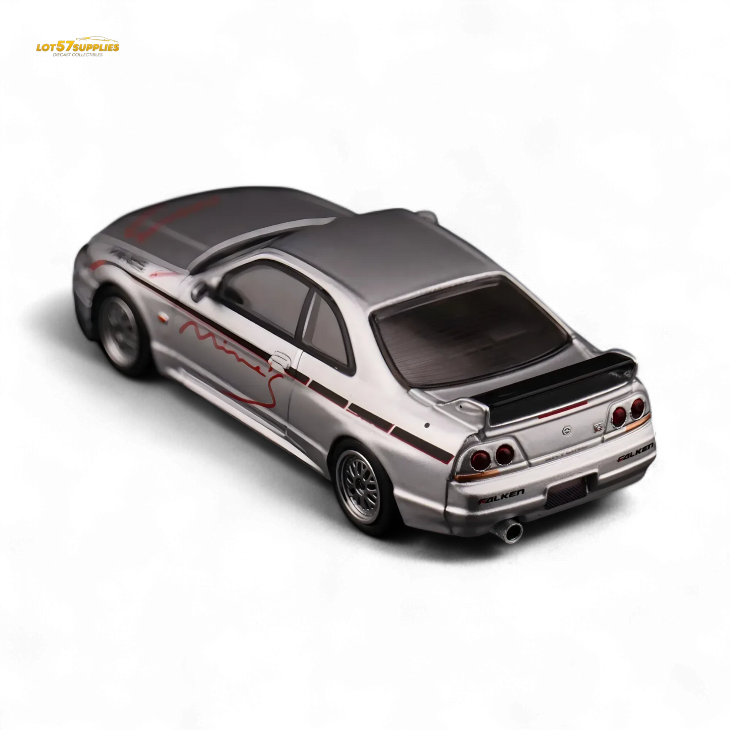 Inno64 NISSAN SKYLINE GR-R (R33) "Tuned by Mine's" Silver 1:64 - ToylandEU