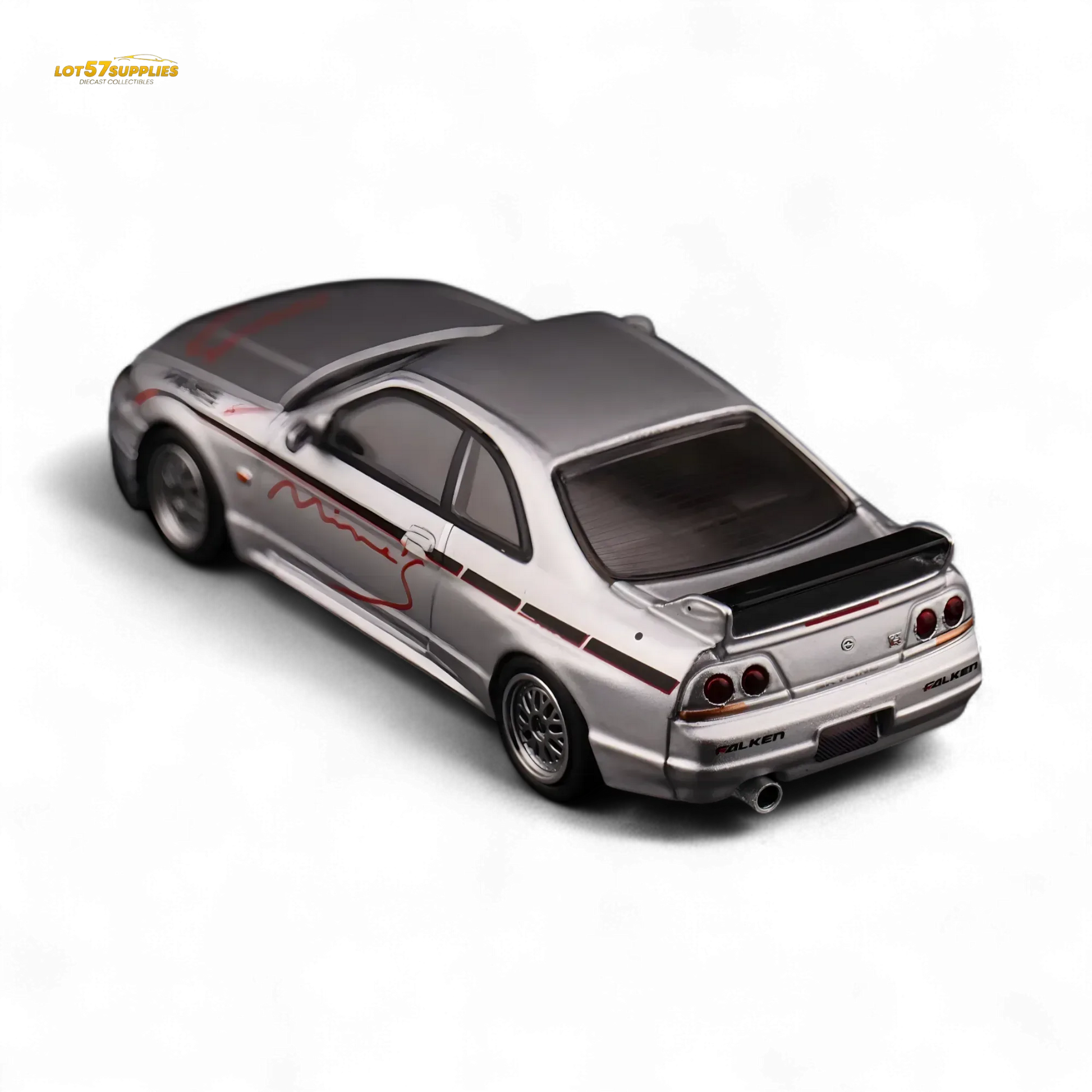Inno64 NISSAN SKYLINE GR-R (R33) "Tuned by Mine's" Silver 1:64 - ToylandEU