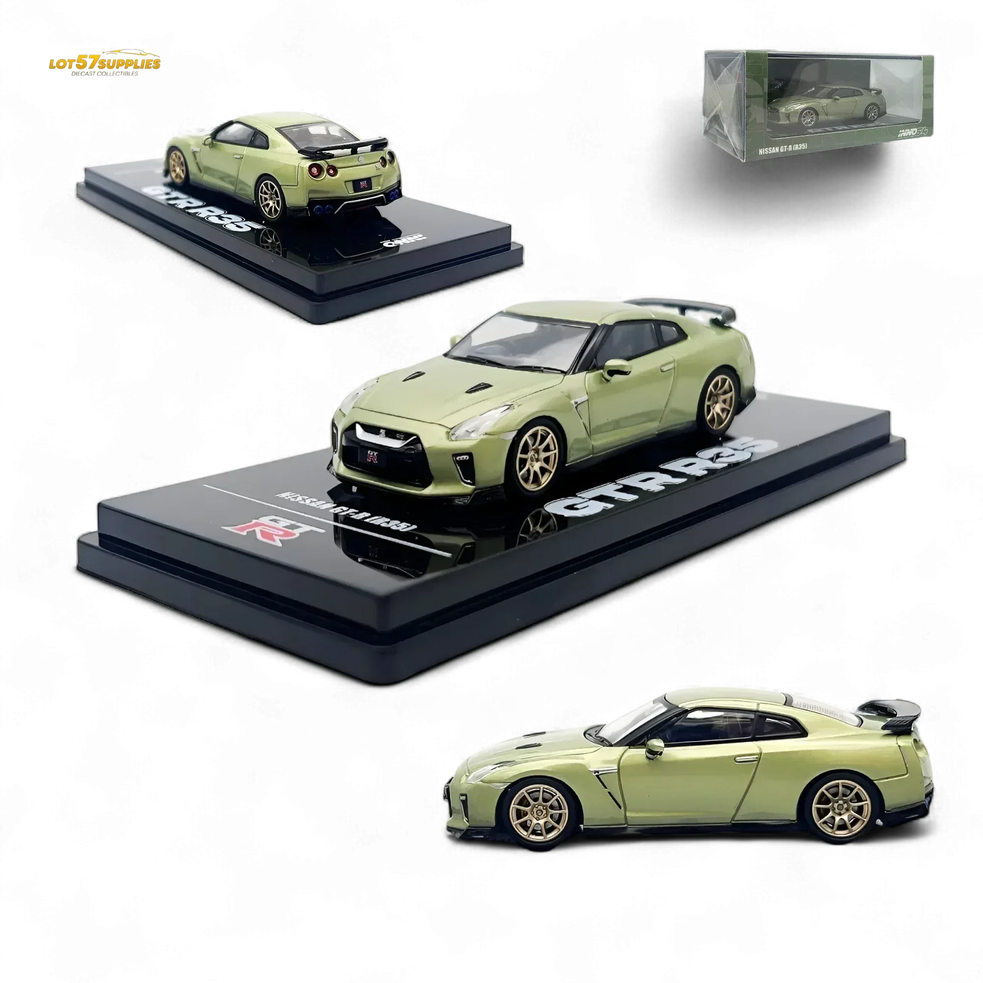 Inno64 Nissan Skyline GT-R R35 Millenium Jade 1:64 IN64-R35-MJADE - ToylandEU