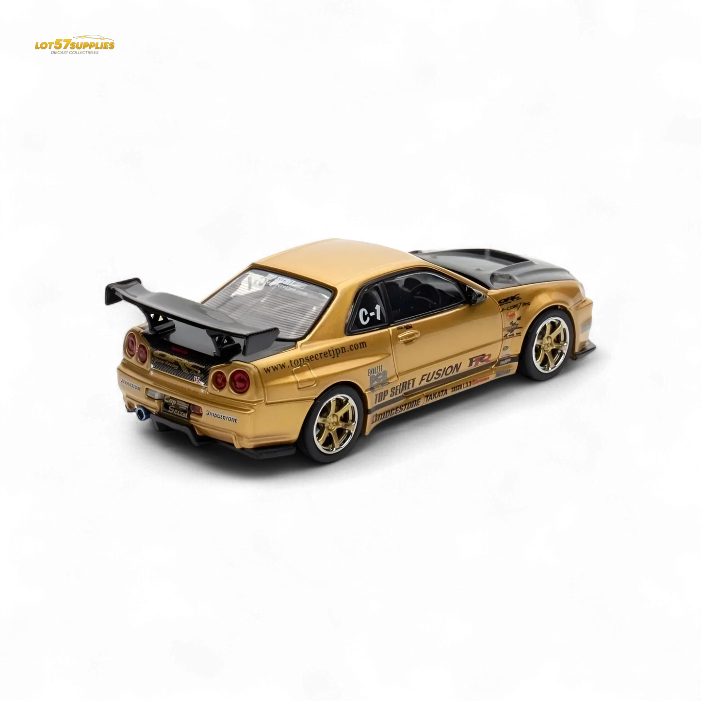 Inno64 TOP SECRET R34 GT-R - Gold 1:64 - ToylandEU