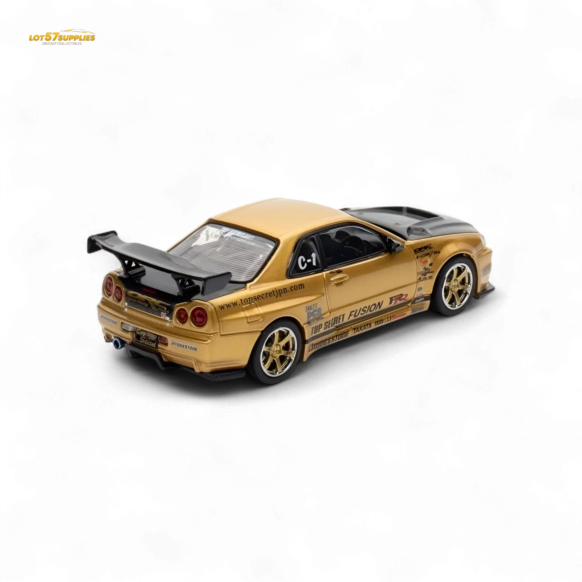 Inno64 TOP SECRET R34 GT-R - Gold 1:64 - ToylandEU