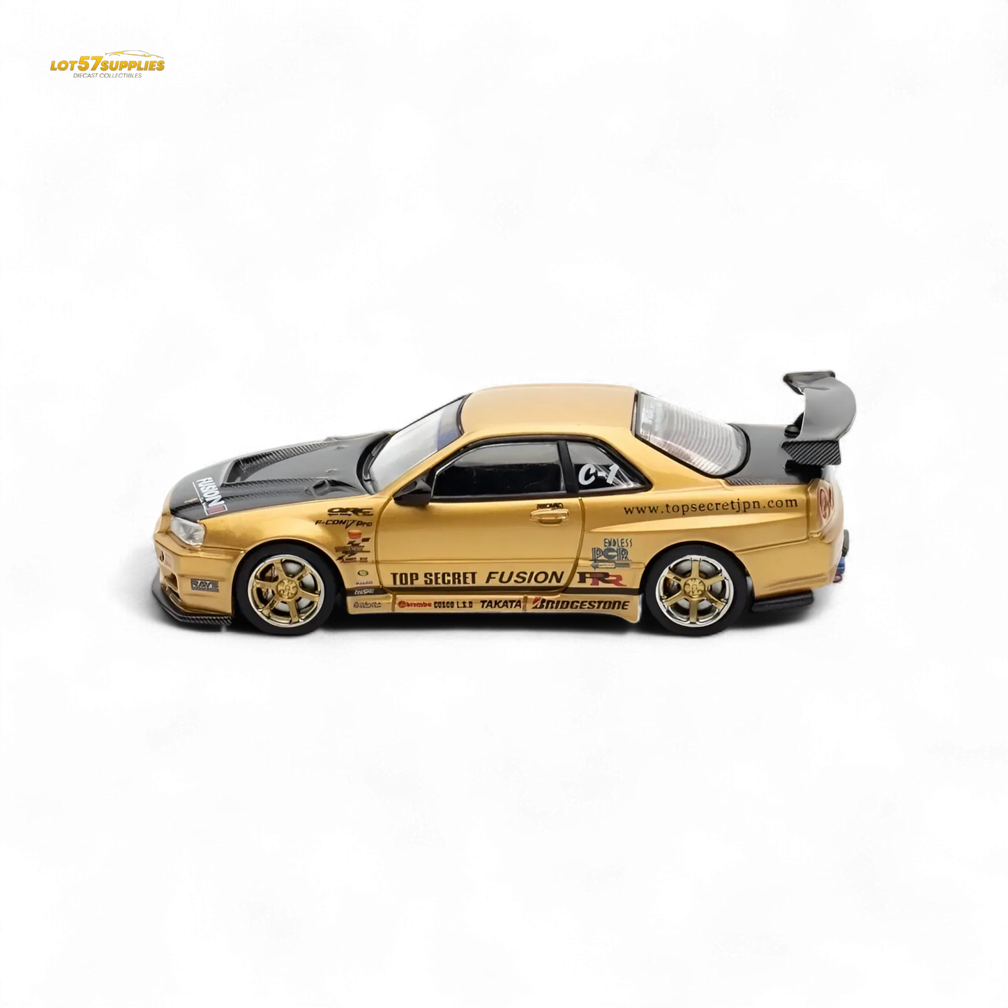 Inno64 TOP SECRET R34 GT-R - Gold 1:64 - ToylandEU