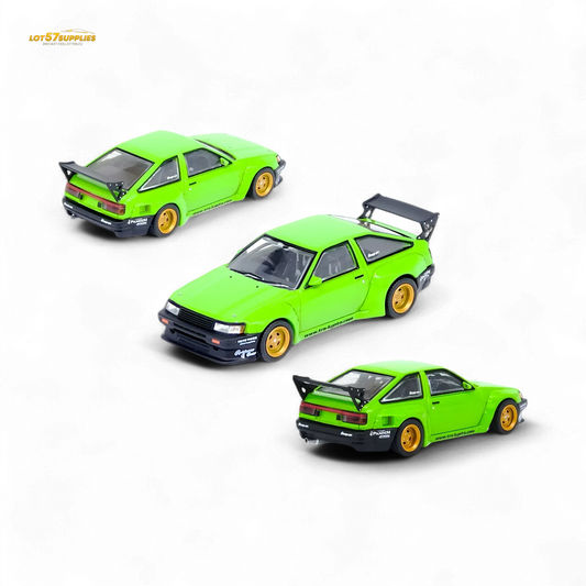  Inno64 Toyota AE86 Levin Pandem Rocket Bunny Green 1:64 -  ToylandEU™