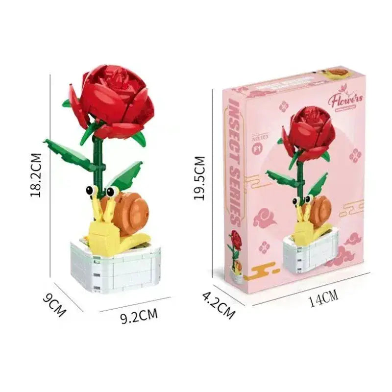 Insect Building Blocks Set DIY Succulent Bouquet Decor - ToylandEU