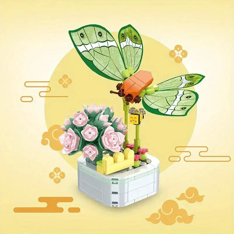 Insect Building Blocks Set DIY Succulent Bouquet Decor - ToylandEU