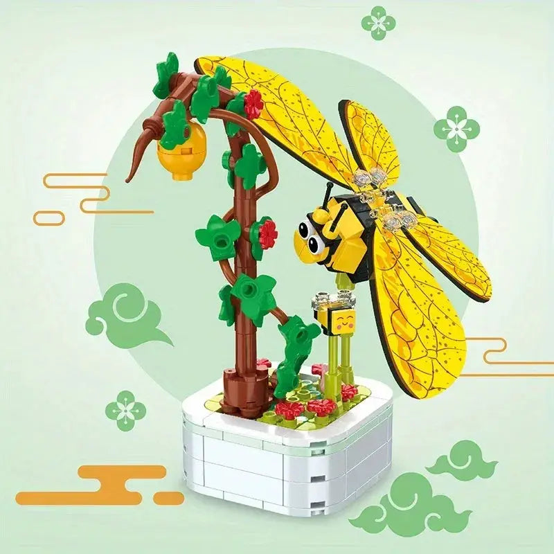 Insect Building Blocks Set DIY Succulent Bouquet Decor - ToylandEU