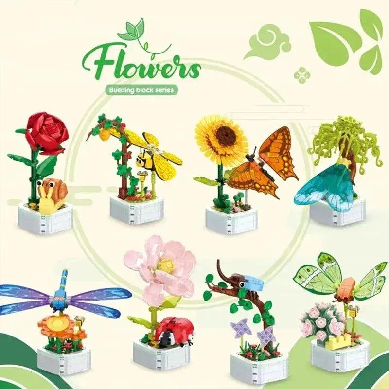  Insect Building Blocks Set Premium Succulent Bouquet -  ToylandEU™