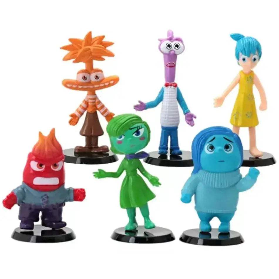 Inside Out Action Figures Set Six Piece Desk Ornament Gift - ToylandEU