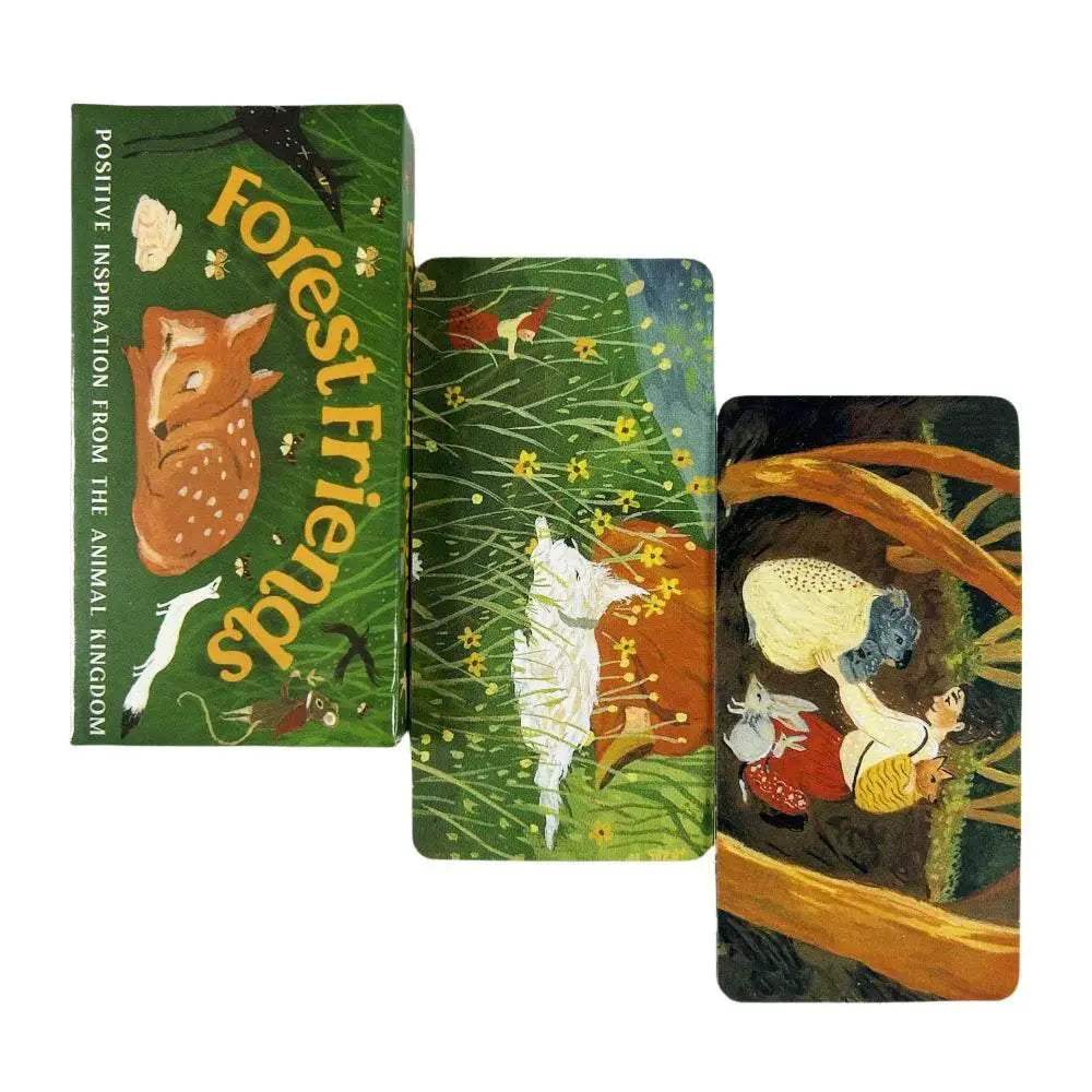 Inspirational Forest Friends Oracle Cards Mini Tarot Deck with Animal Kingdom Wisdom for Positive Growth and Reflection - ToylandEU