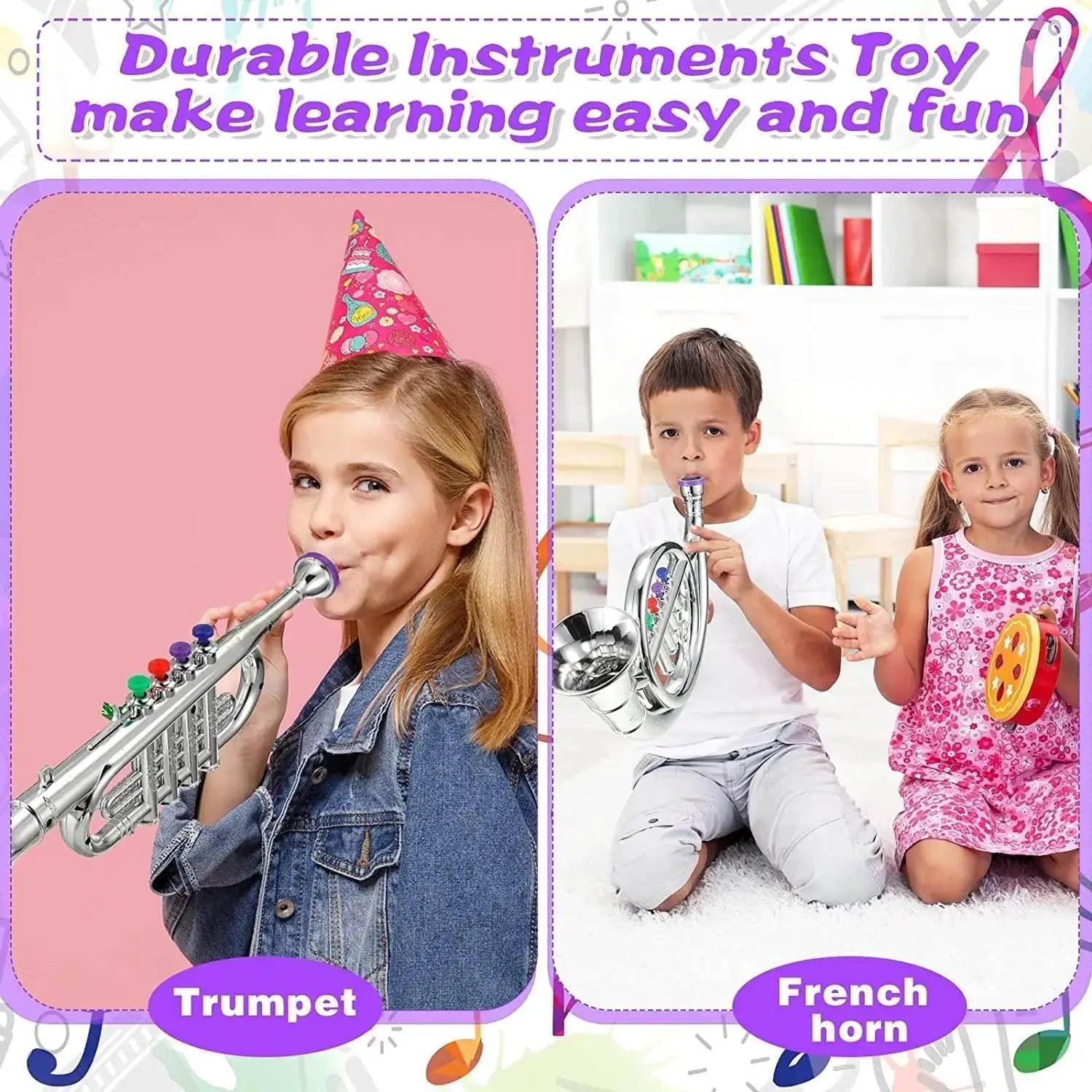  Classical Clarinet Trumpet Saxophone Imitation Musical Instrument Toys for Boys and Girls Early Education Learning Tool for Kids Children -  ToylandEU™