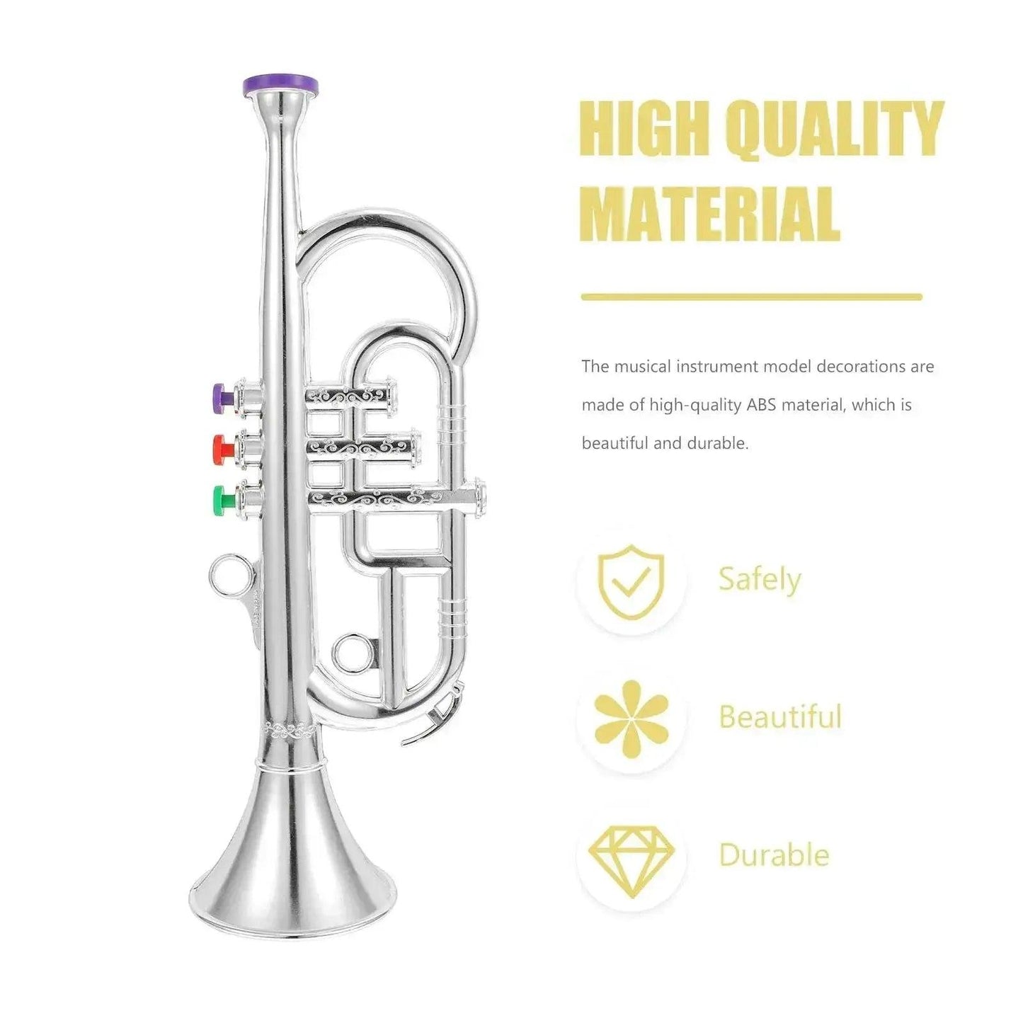 Classical Clarinet Trumpet Saxophone Imitation Musical Instrument Toys for Boys and Girls Early Education Learning Tool for Kids Children -  ToylandEU™
