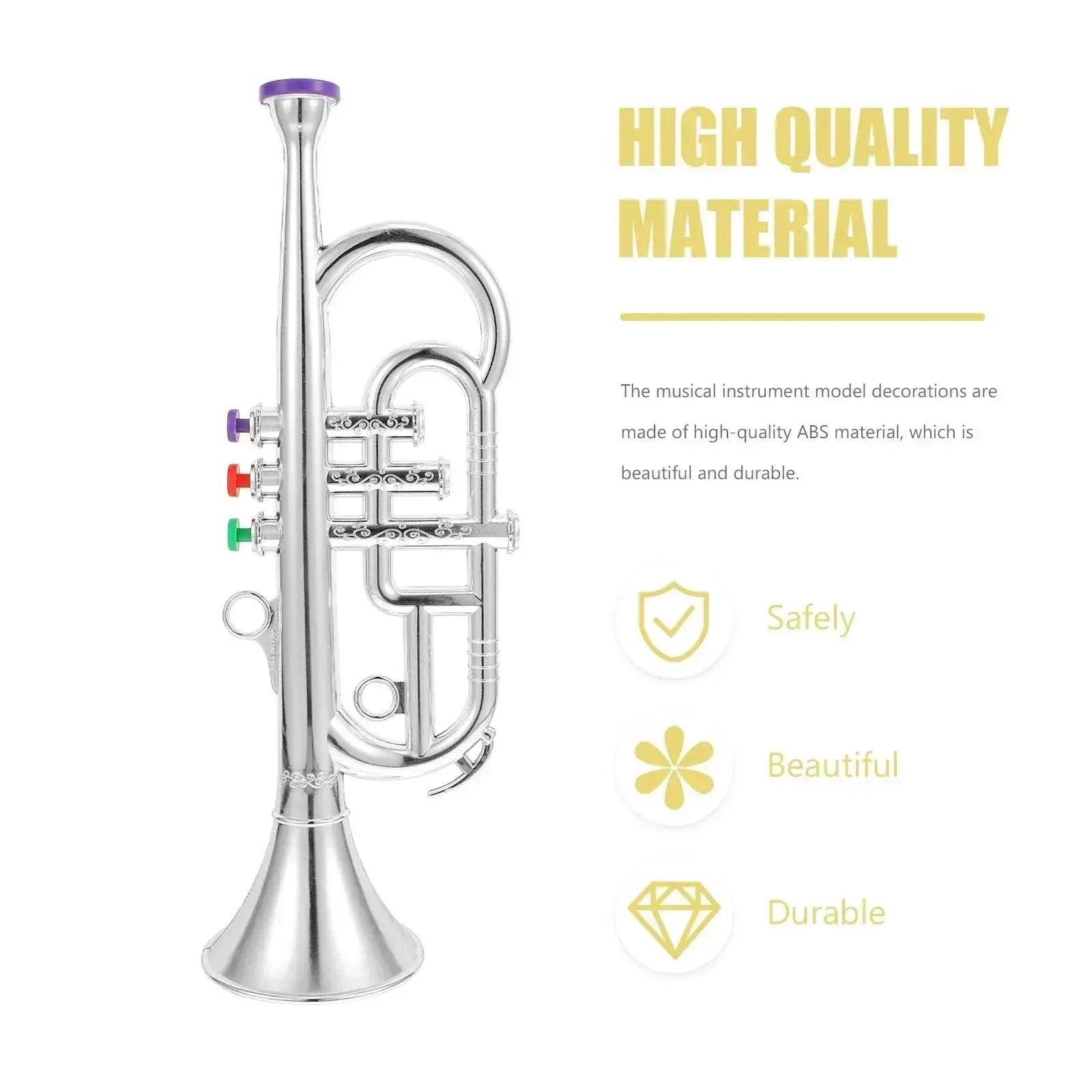  Classical Clarinet Trumpet Saxophone Imitation Musical Instrument Toys for Boys and Girls Early Education Learning Tool for Kids Children -  ToylandEU™